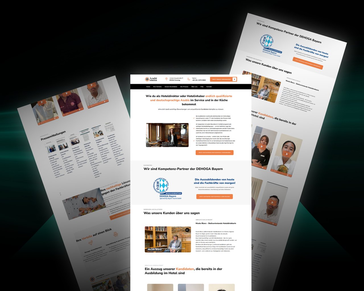 Beispiele für Landingpages